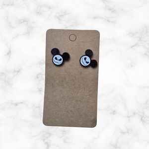 Black and White Kids Mickey Earrings